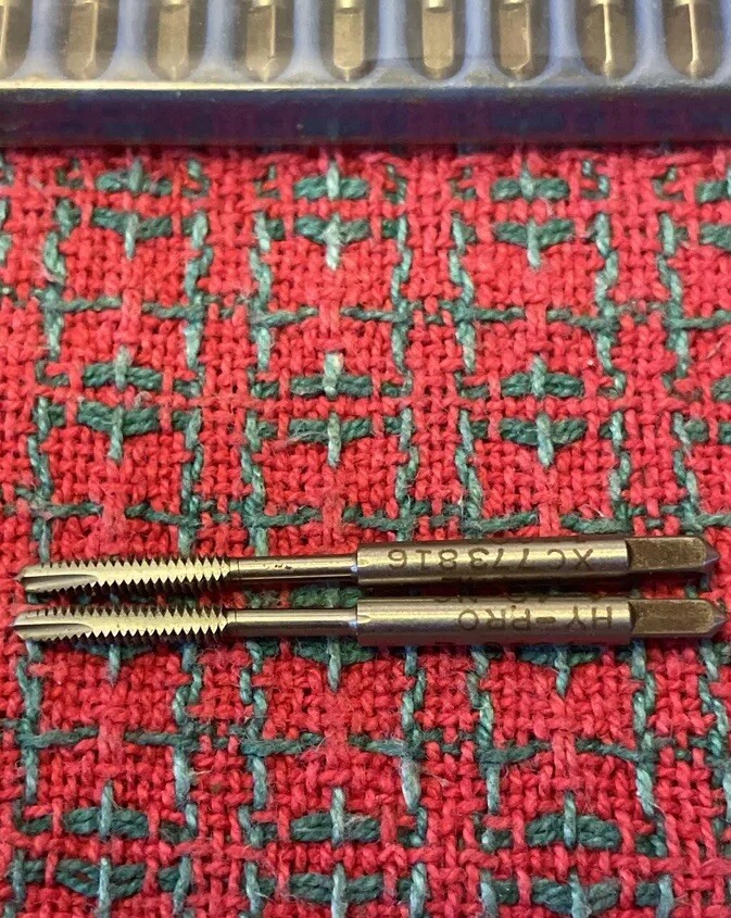 4-40 Tap SPIRAL POINT PLUG Tap 2 FLUTE HY-PRO USA 🇺🇸 New 2pc