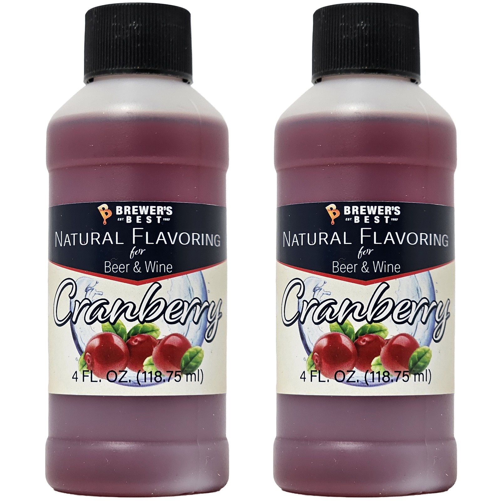 Brewer's Best Natural Beer and Wine Fruit Flavoring (Cranberry) (2 Pack)