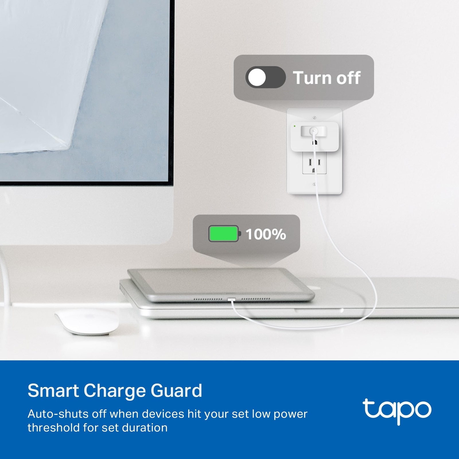 TP-Link 𝗧𝗮𝗽𝗼 Smart Plug Wi-Fi Mini, Energy Monit