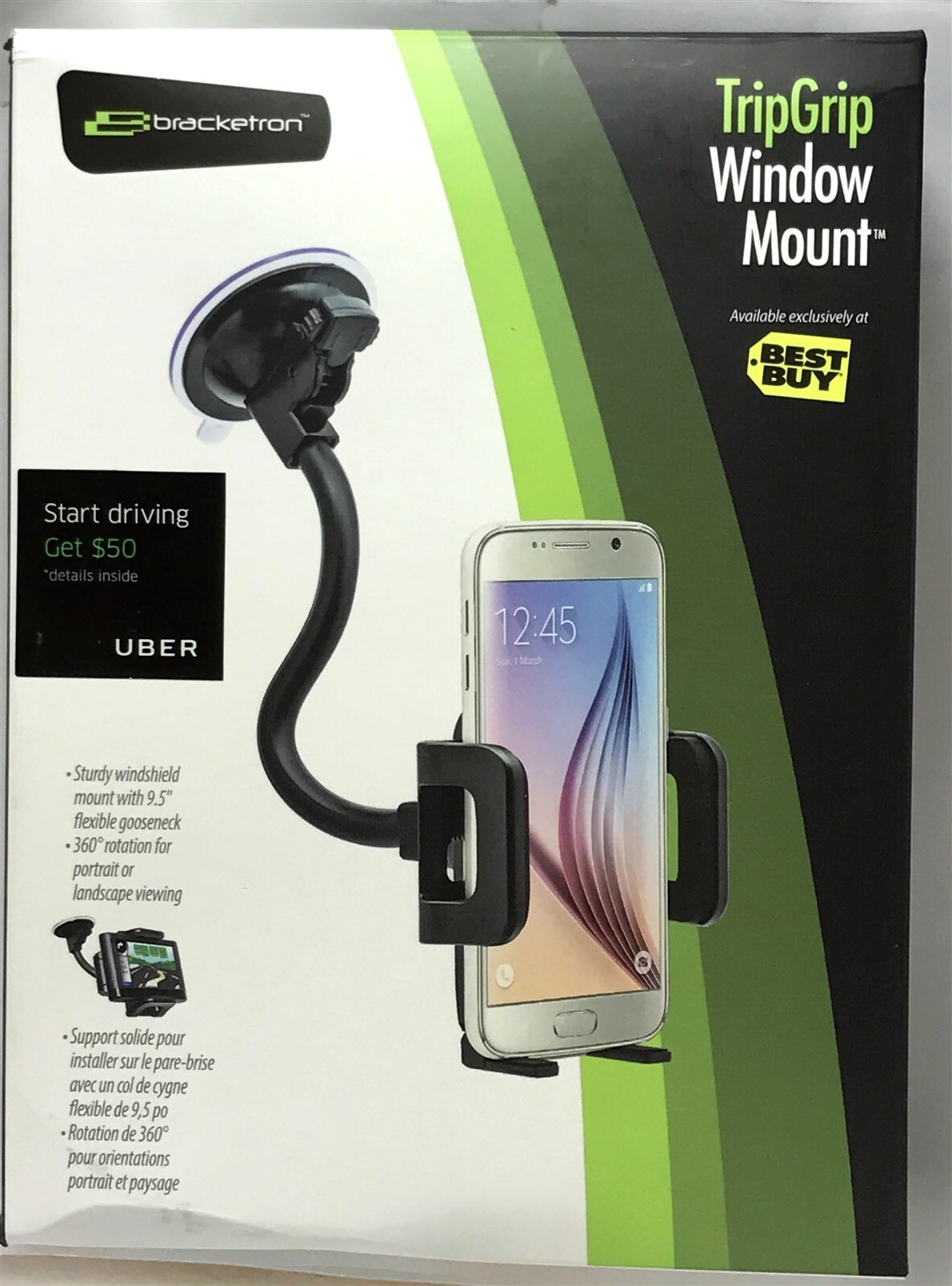 car windshield mount holder stand, Bracketron TripGrip Window Mount