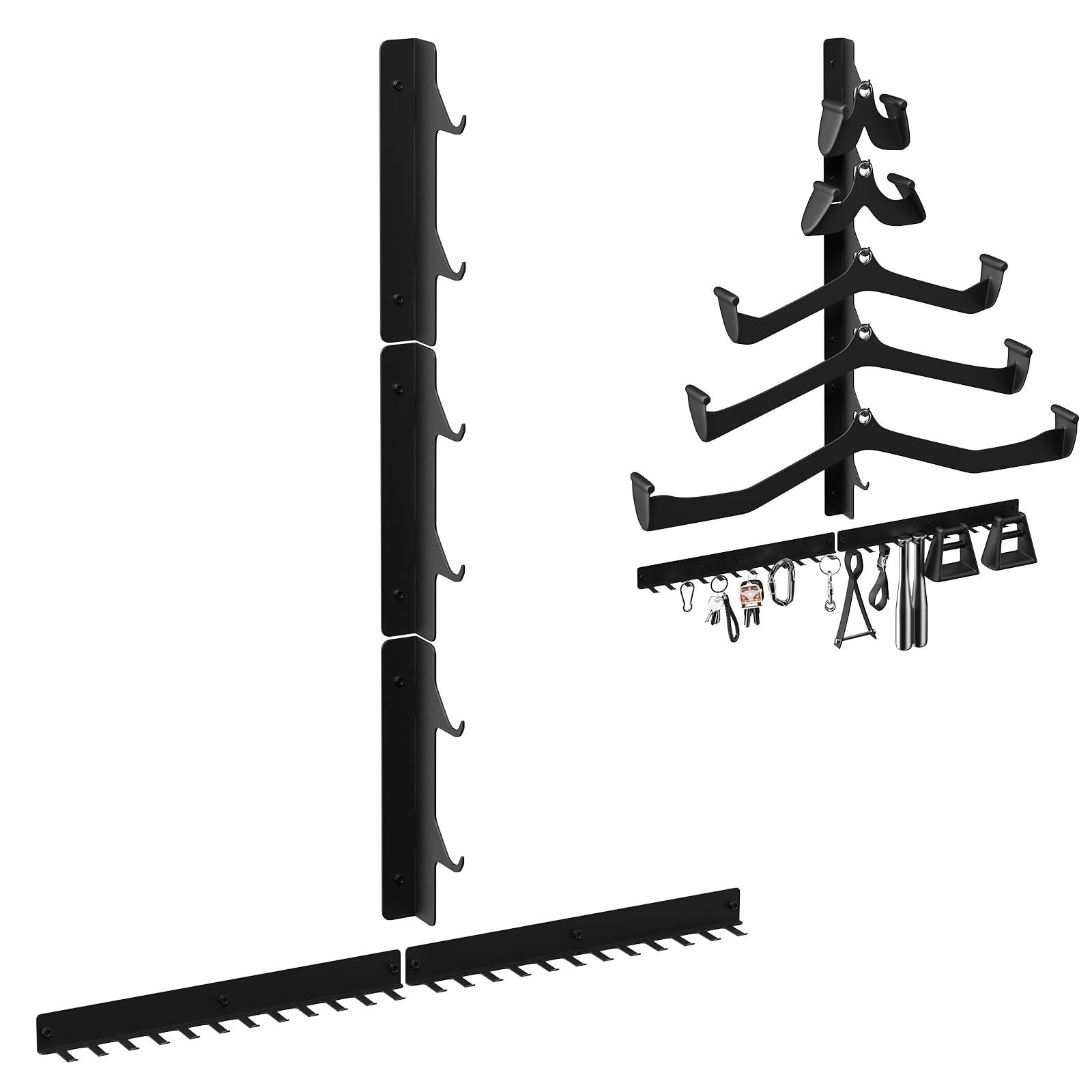 Jsiangoe LAT Pull Down Bar Storage Rack Wall Mount,Gym Storage Wall Organizer...
