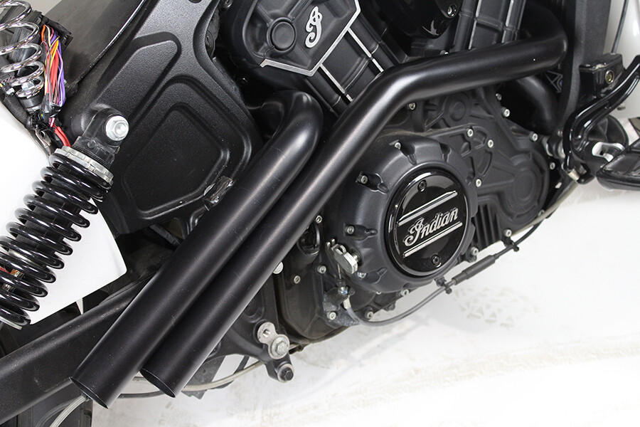 New 2015-UP Indian Scout Drag Pipe Set Black