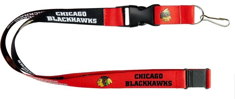 CHICAGO BLACKHAWKS - REVERSIBLE LANYARD - BRAND NEW NHL HOCKEY - NHL-LN-162-04