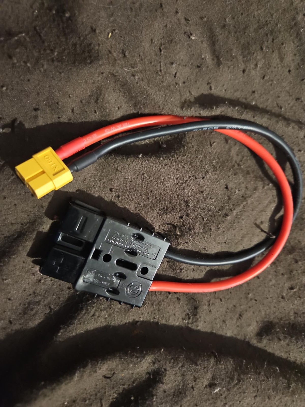 XT60 to 4mm Banana Connector Cable 2PCS 12AWG 30cm RC Charging Adapter Lead
