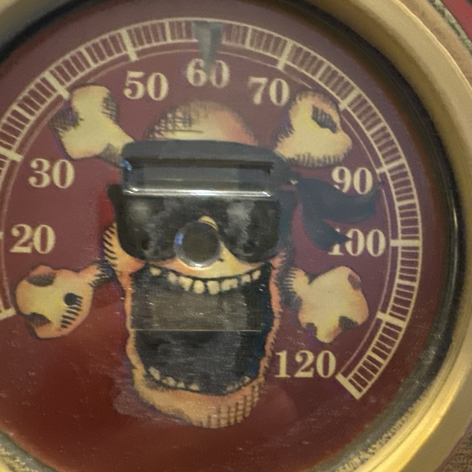 VTG Way Cool Speedometer Graphic Insert Kit 1991+ Stock Evolution 4" Tank Skull