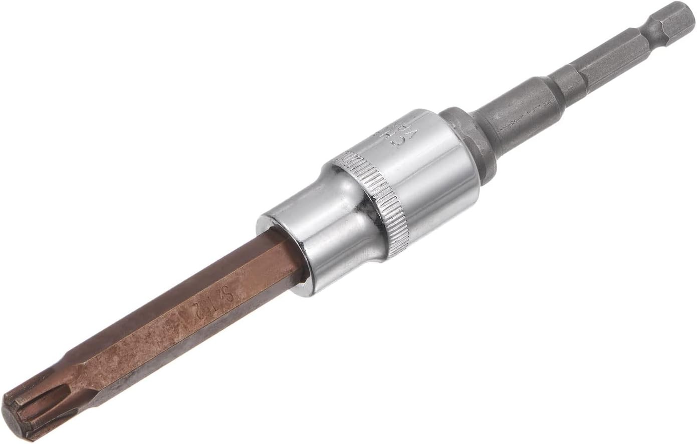 uxcell T52 Torx Bit Socket, 1/2" Square Drive CR-V Sockets, S2 Steel Bits
