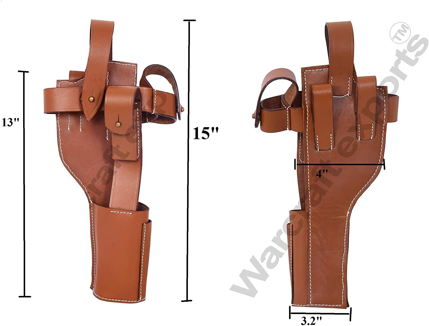 German C96 Broomhandle Mauser Holster Brown Repro