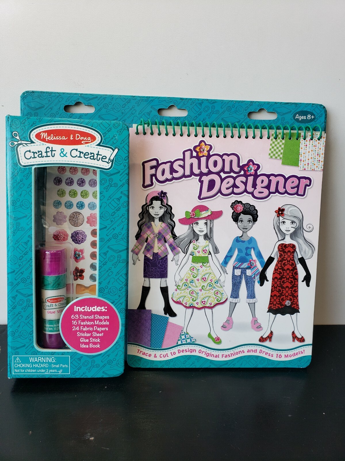 Melissa & Doug On the Go Craft Activity Set: Fashion Designer - 16 Model Sheets
