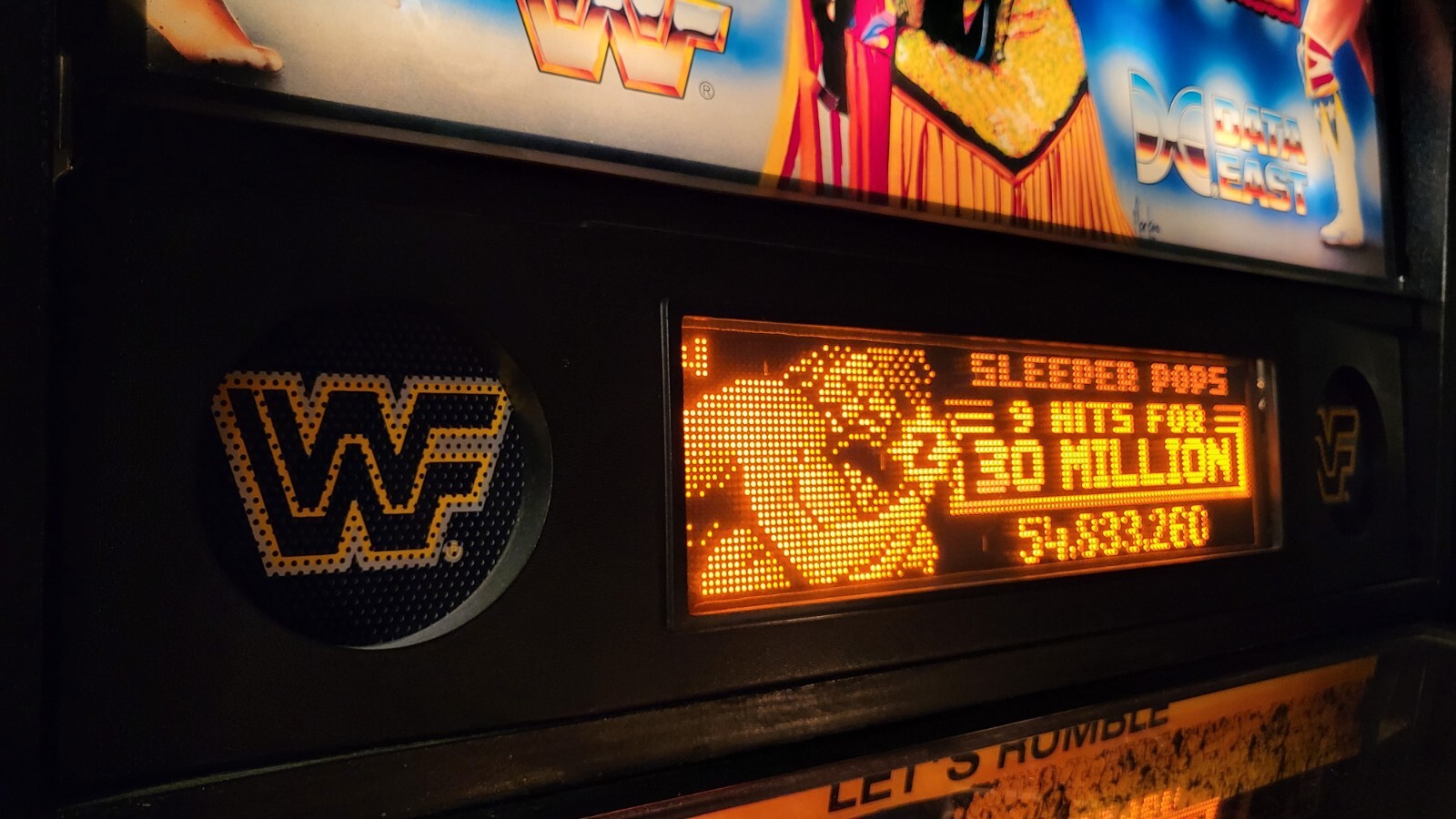 WWF / WWE ROYAL RUMBLE PINBALL MACHINE (NICE!) - DATA EAST