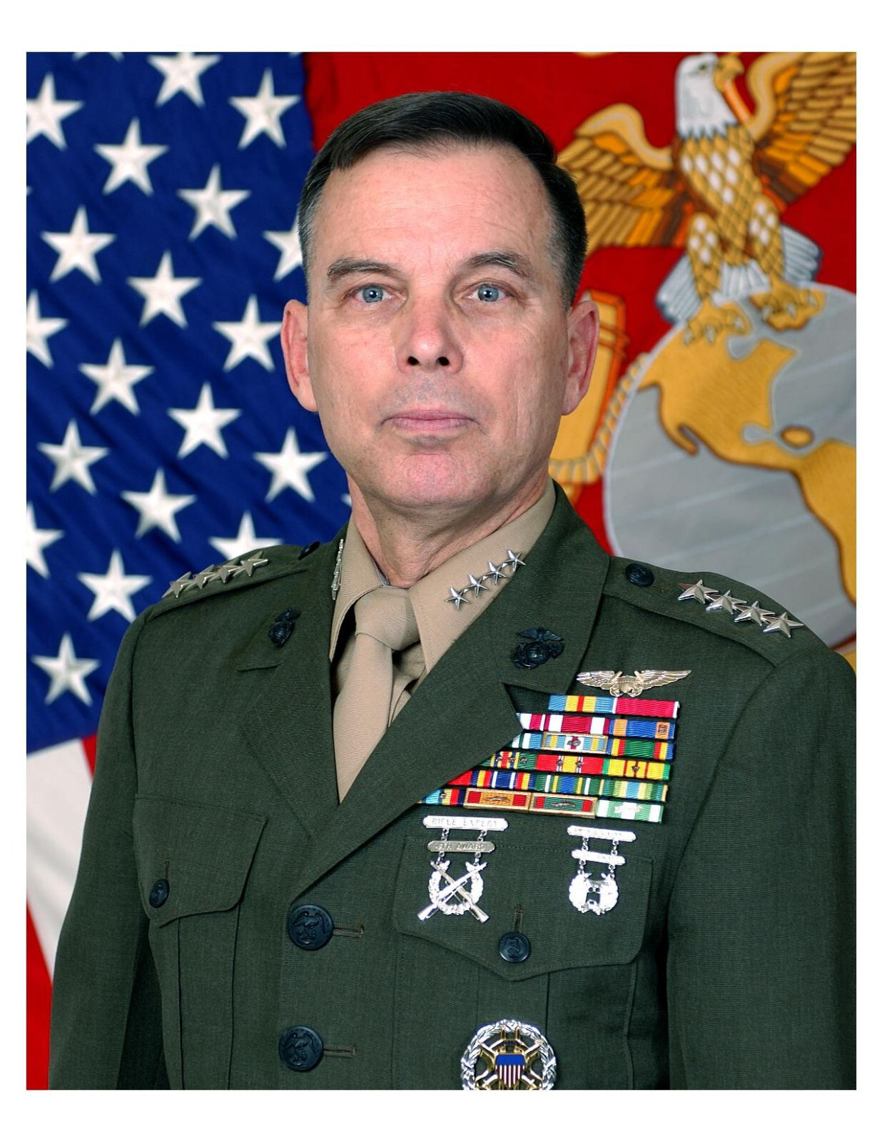 United States Marine General William L. Nyland 8x10 Photo On 8.5" x 11"