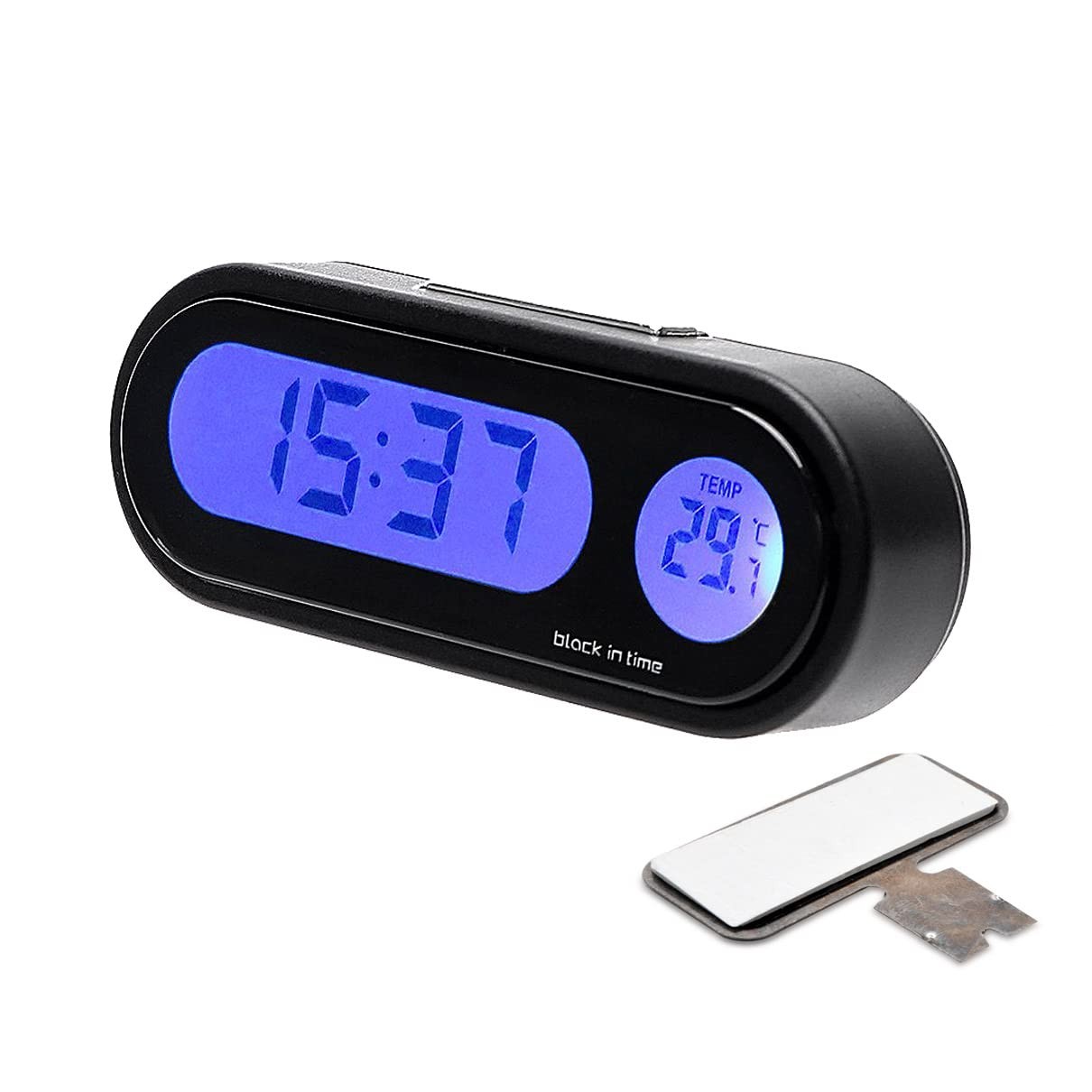 2in1 LED Digital Clock Thermometer with LCD Backlight, Supports 12...