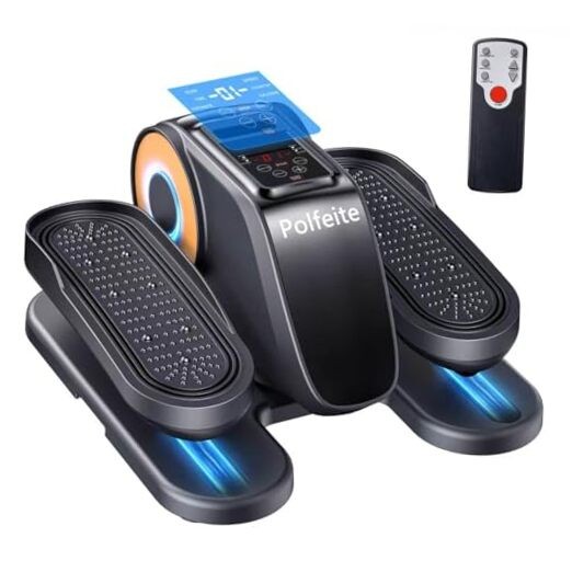 Under Desk Elliptical Machine, Quiet Seated Leg Exerciser for Home Office,
