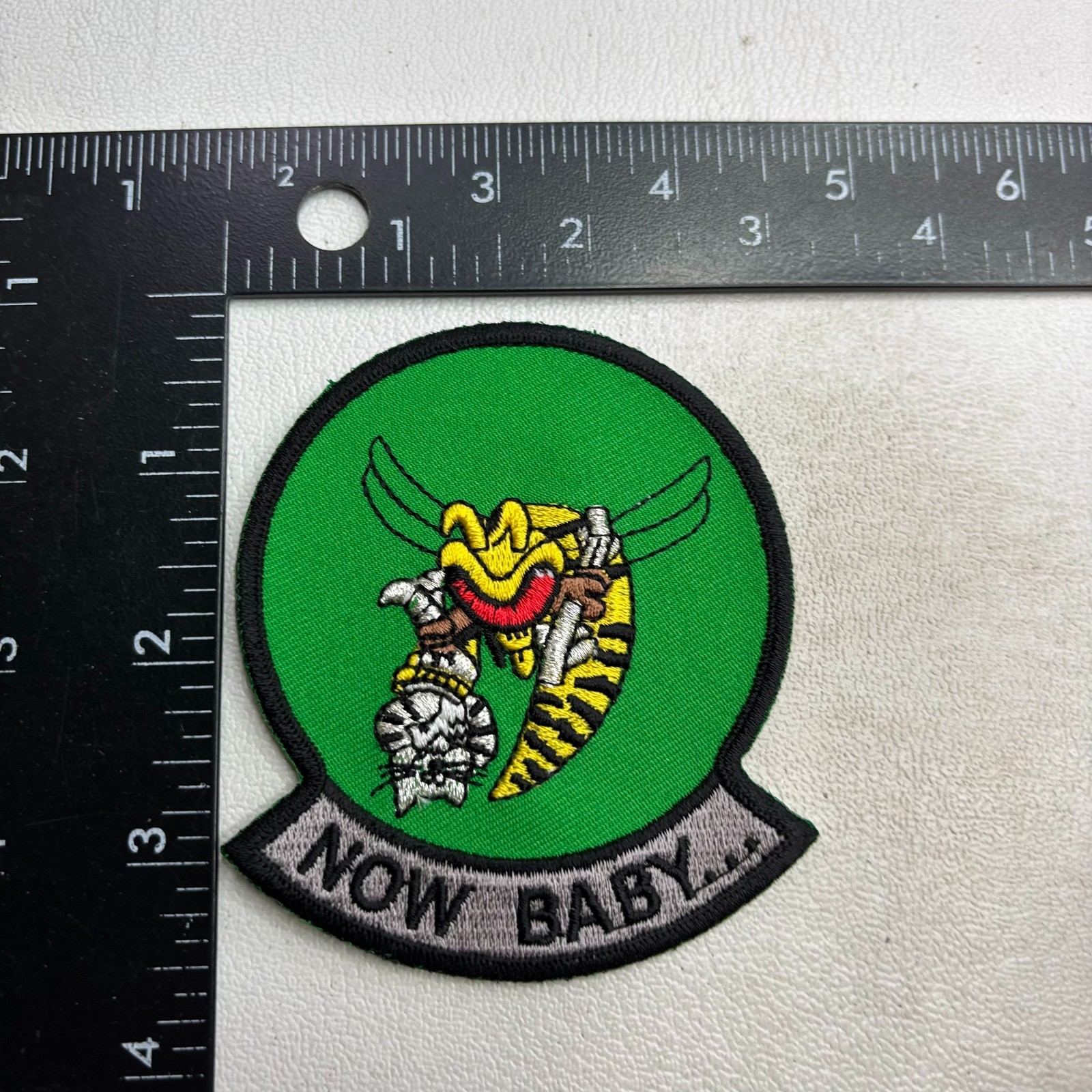 Recent-Make US NAVY Tomcat NOW BABY Military Patch 64a1