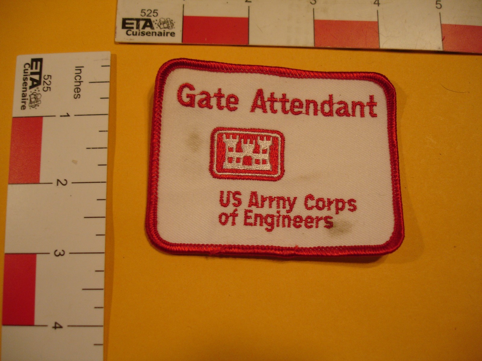 Vintage US Army Patch Gate Attendant US Army Corps Of Engineers
