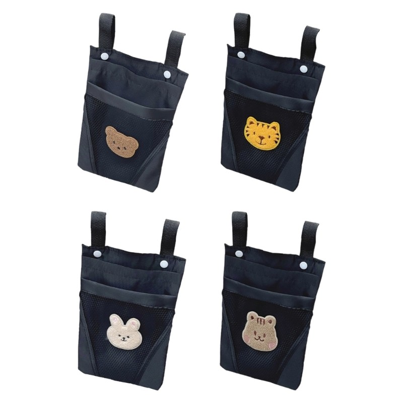 Spacious Organiser Bag For Tricycles Easy Attach Detach Multiple Compartment
