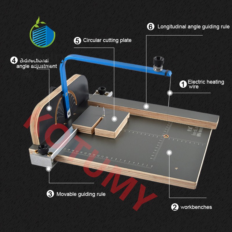KD-6 220V Electric Hot Wire Cutter Foam Cutting Table
