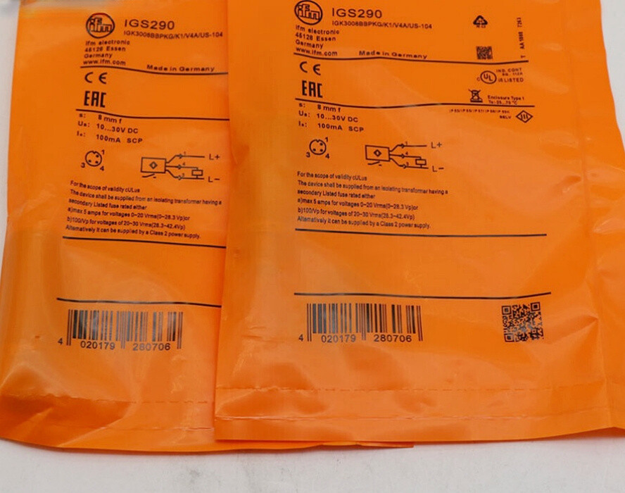 1PCS Brand New IGS290 IFM IGS290 Proximity Switch Sensor  Fast Shipping