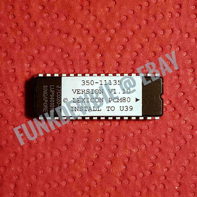 Lexicon PCM-80 OS 1.10 EPROM Firmware Upgrade KIT / New ROM Update Chip PCM80