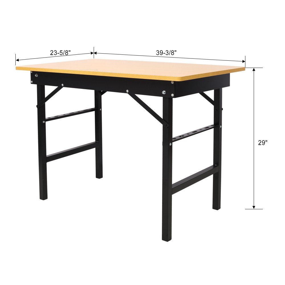 Folding Portable Workbench, With Tape Measure & Angle Finder, Carry Handle