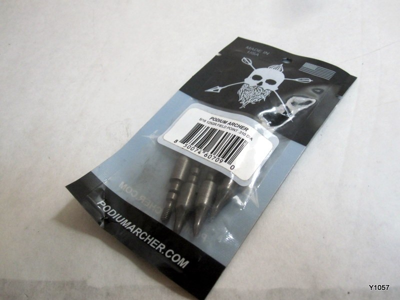 6 pack Podium Archer 5/16 125gr hardened steel field points