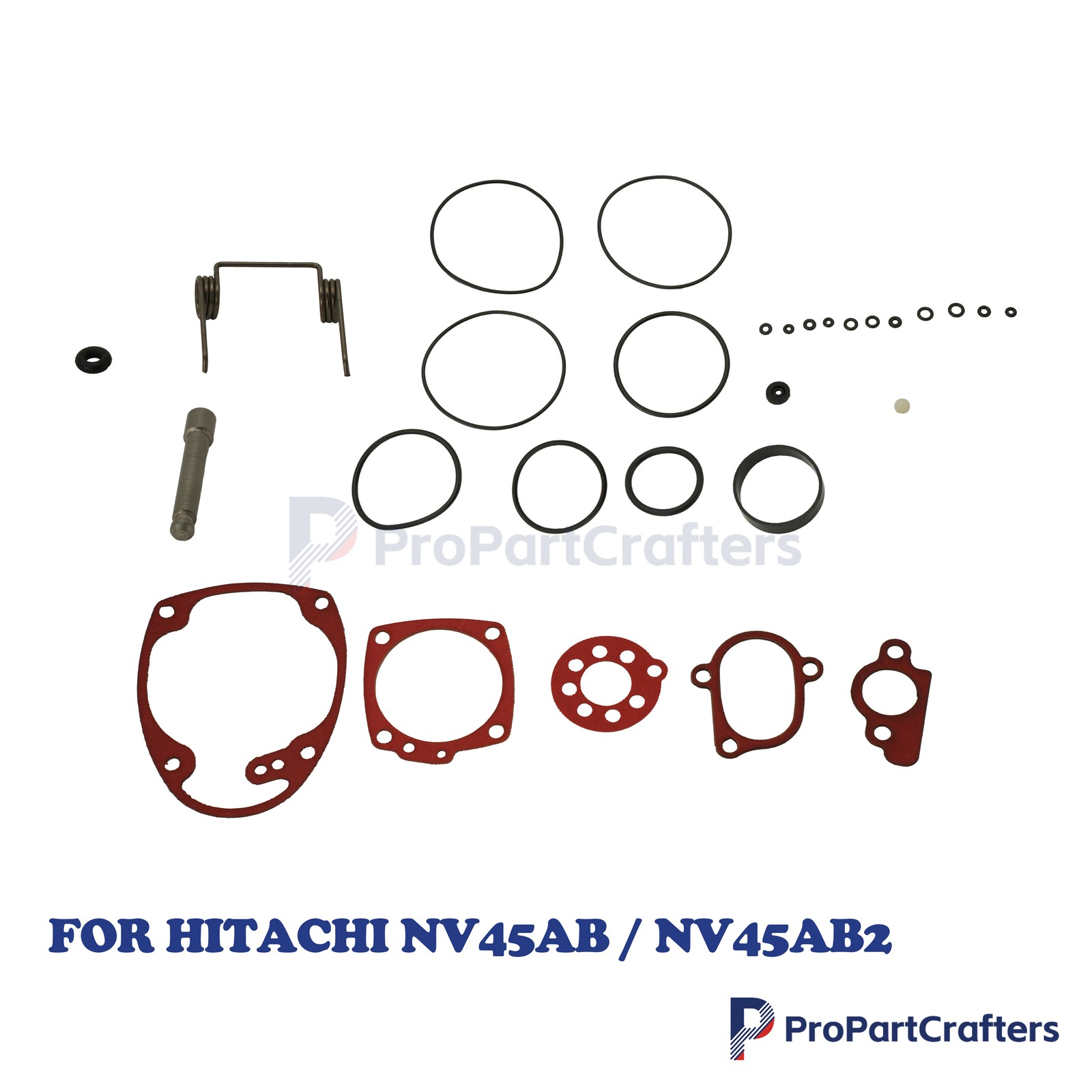 New O-Ring Kit With Extras Coil Roofing Nailer For Hitachi NV45AB / NV45AB2