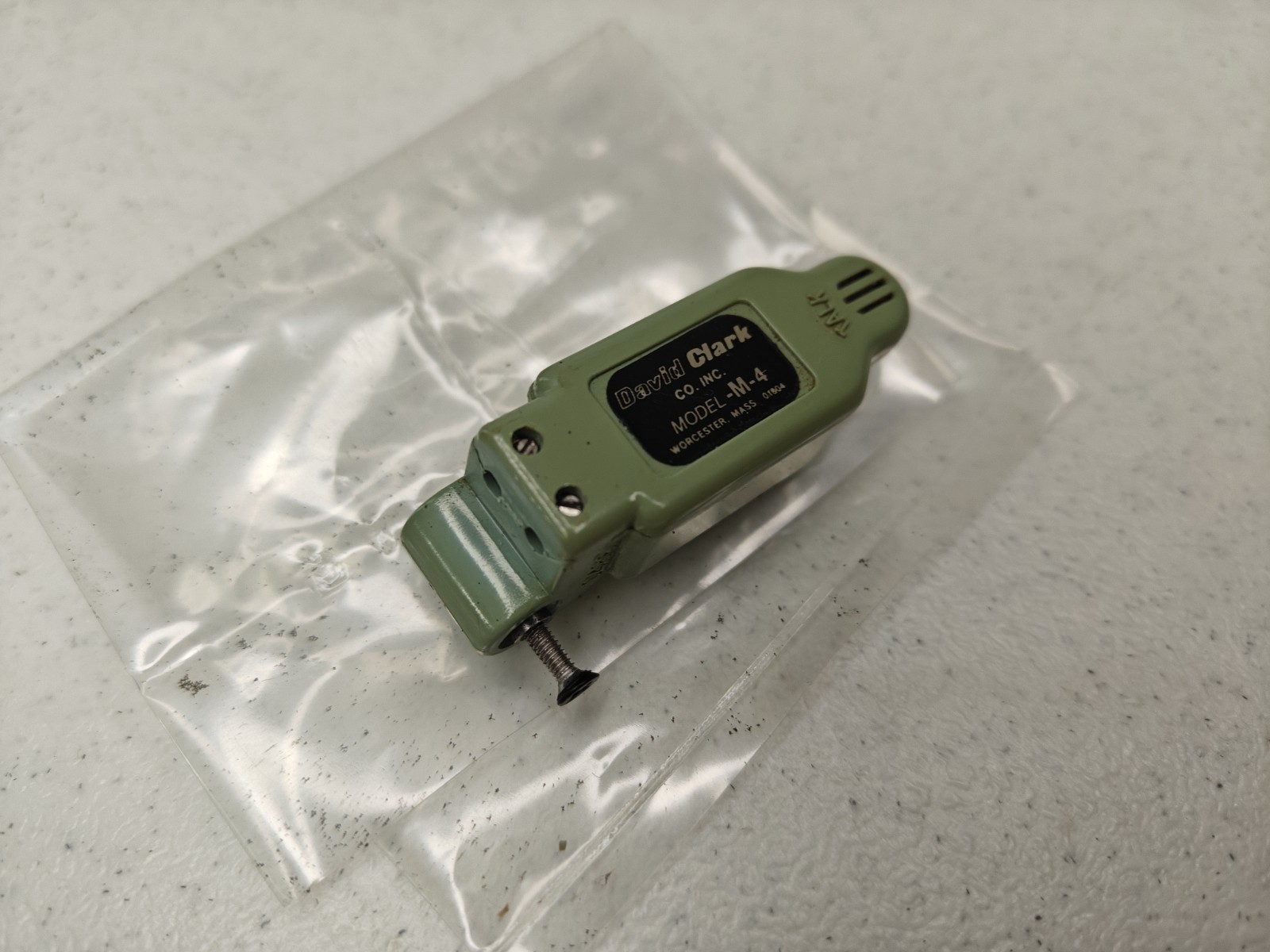 Replacement Electret Aviation Microphone David Clark P/N 18762G-02 Noise Cancel