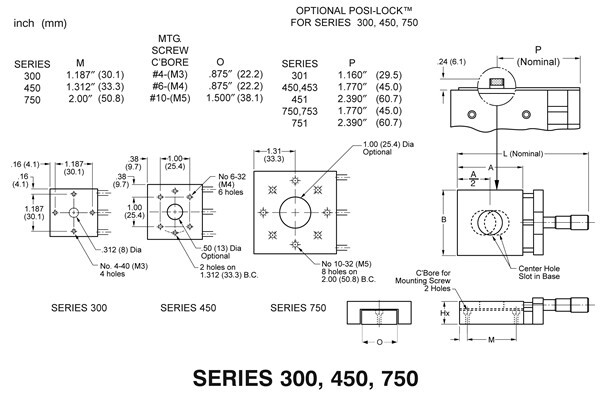DEL-TRON 450 450-X BALL SLIDE POSITIONING STAGE