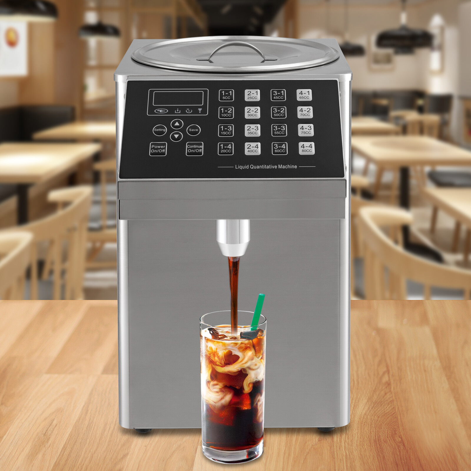 Automatic Quantitative Fructose Machine Groups Milk Fructose Tea Sugar Dispenser