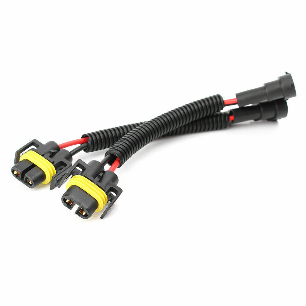 4pcs H11 H8 H9 Fog Light Extension Wiring Harness Socket Cable Connector Adapter