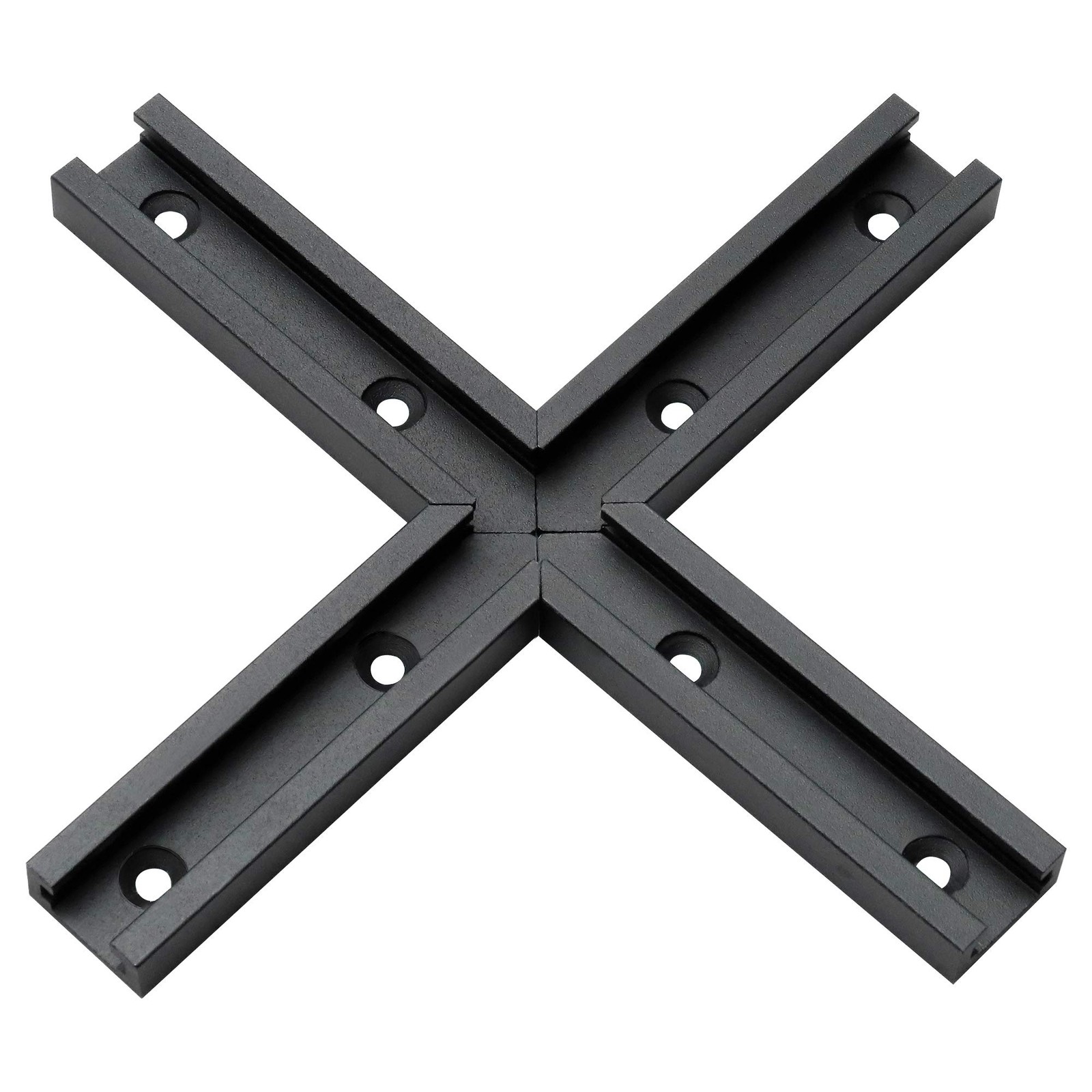 1 PCS Aluminum TTrack 3 Inch Intersection Kit Double Cut Profile Woodworking