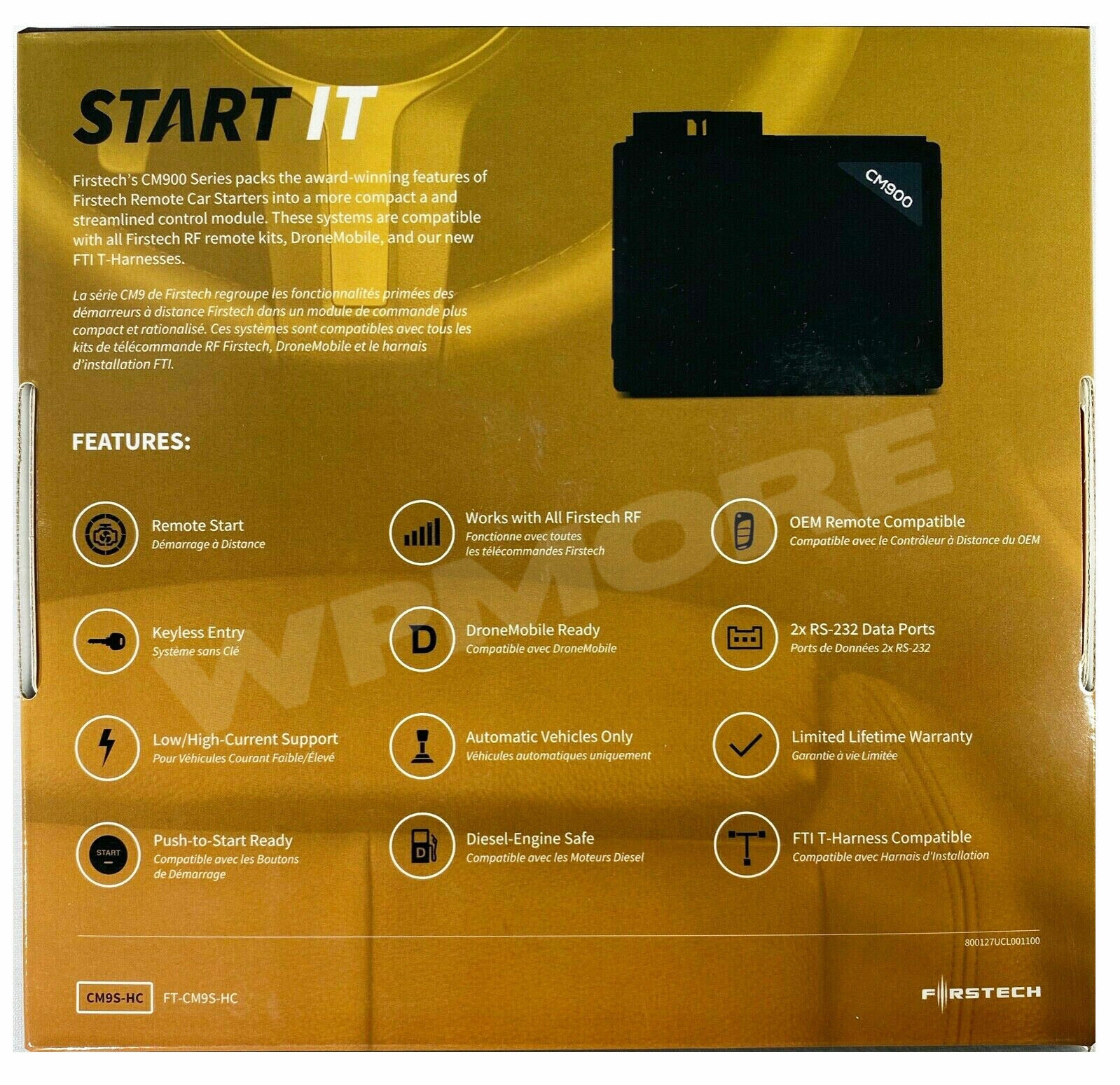 Compustar Firstech FT-CM9S-HC Universal Remote Start IT Controller + Blade-AL