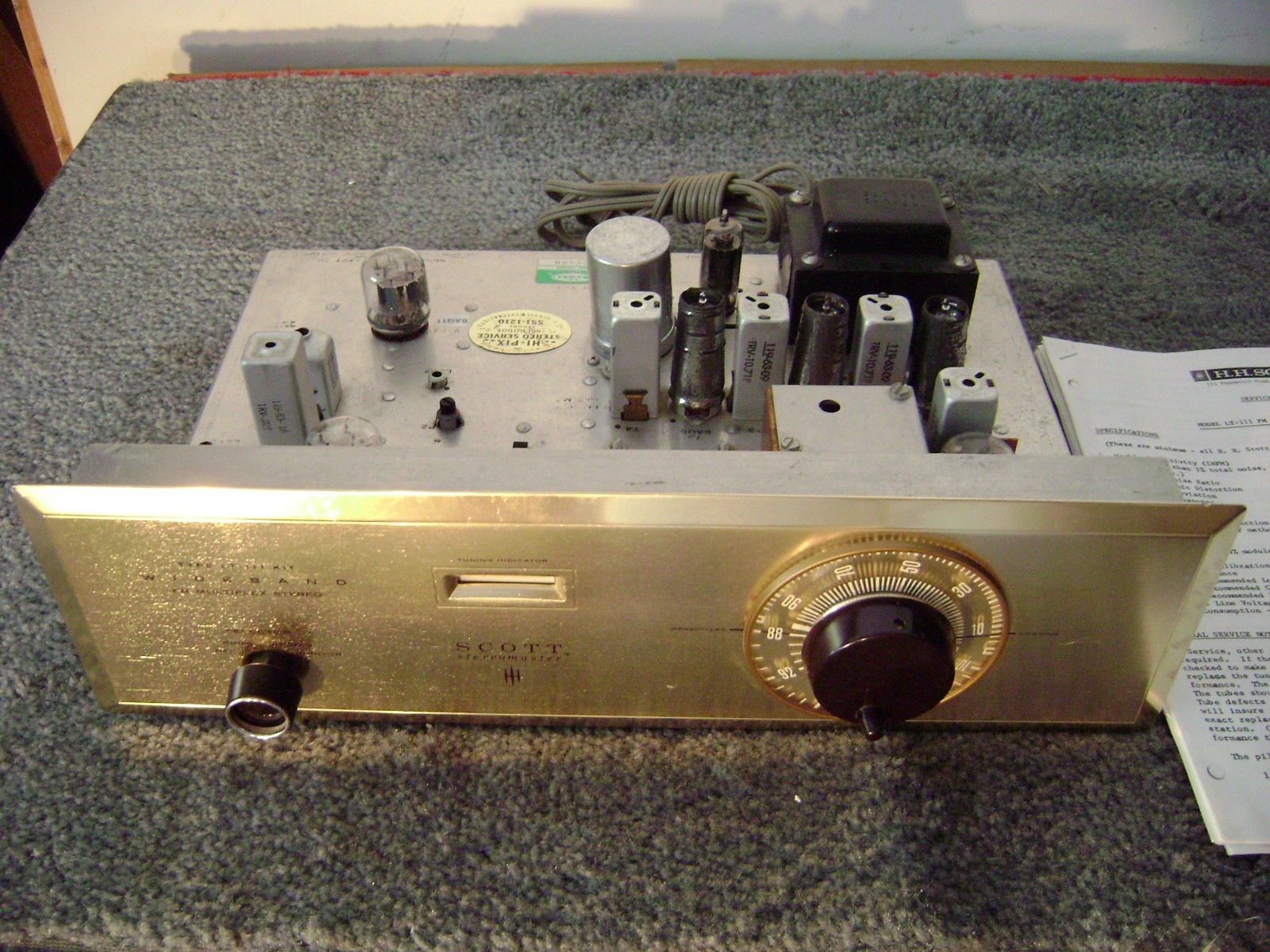SCOTT  LT -111  FM STEREO MULTIPEX  TUBE TUNER