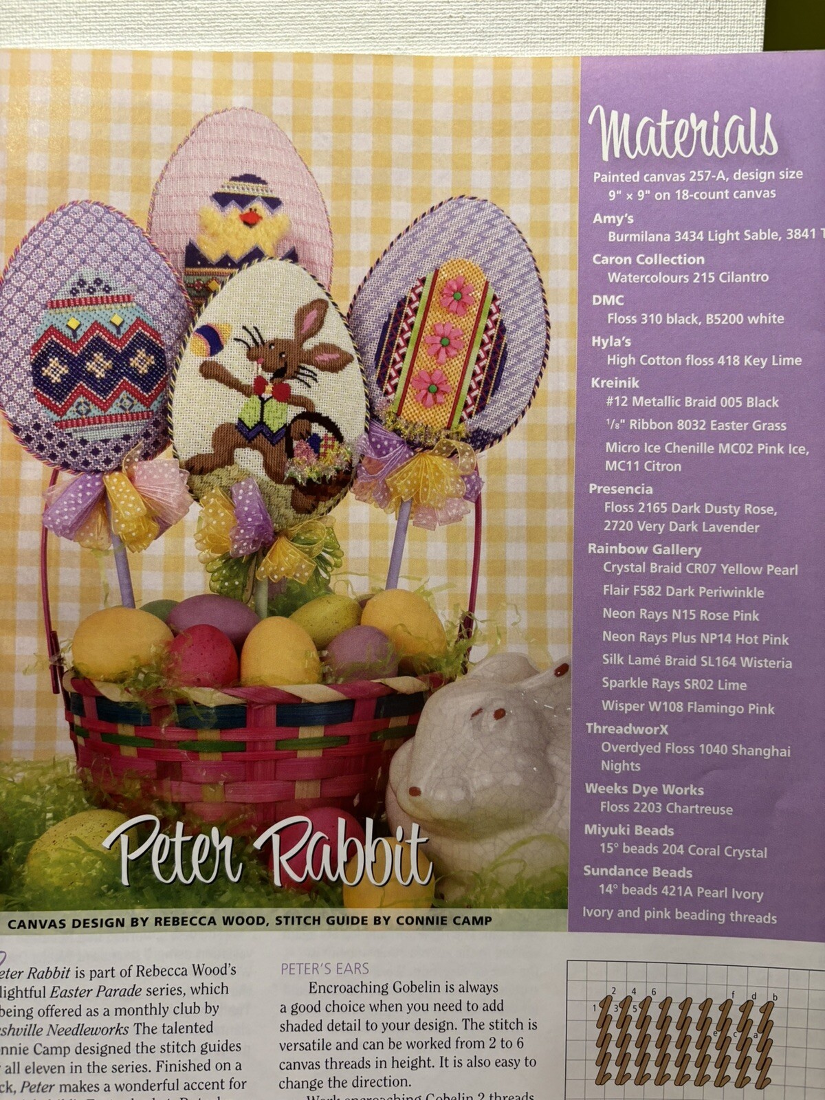 Needlepoint Now Magazine March/April 2015 Needlepoint Patterns and Projects