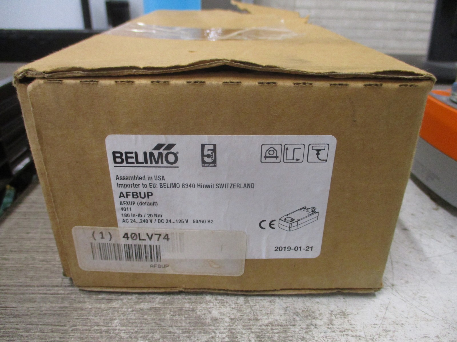 Belimo Damper Actuator AFBUP 180 in-lb 24-240VAC 24-125VDC New Surplus