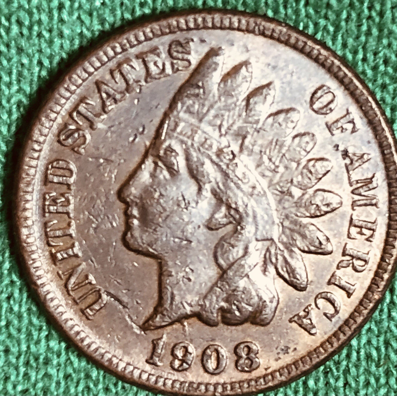 1908-S 1C BN Indian Cent FREE SHIPPIING!