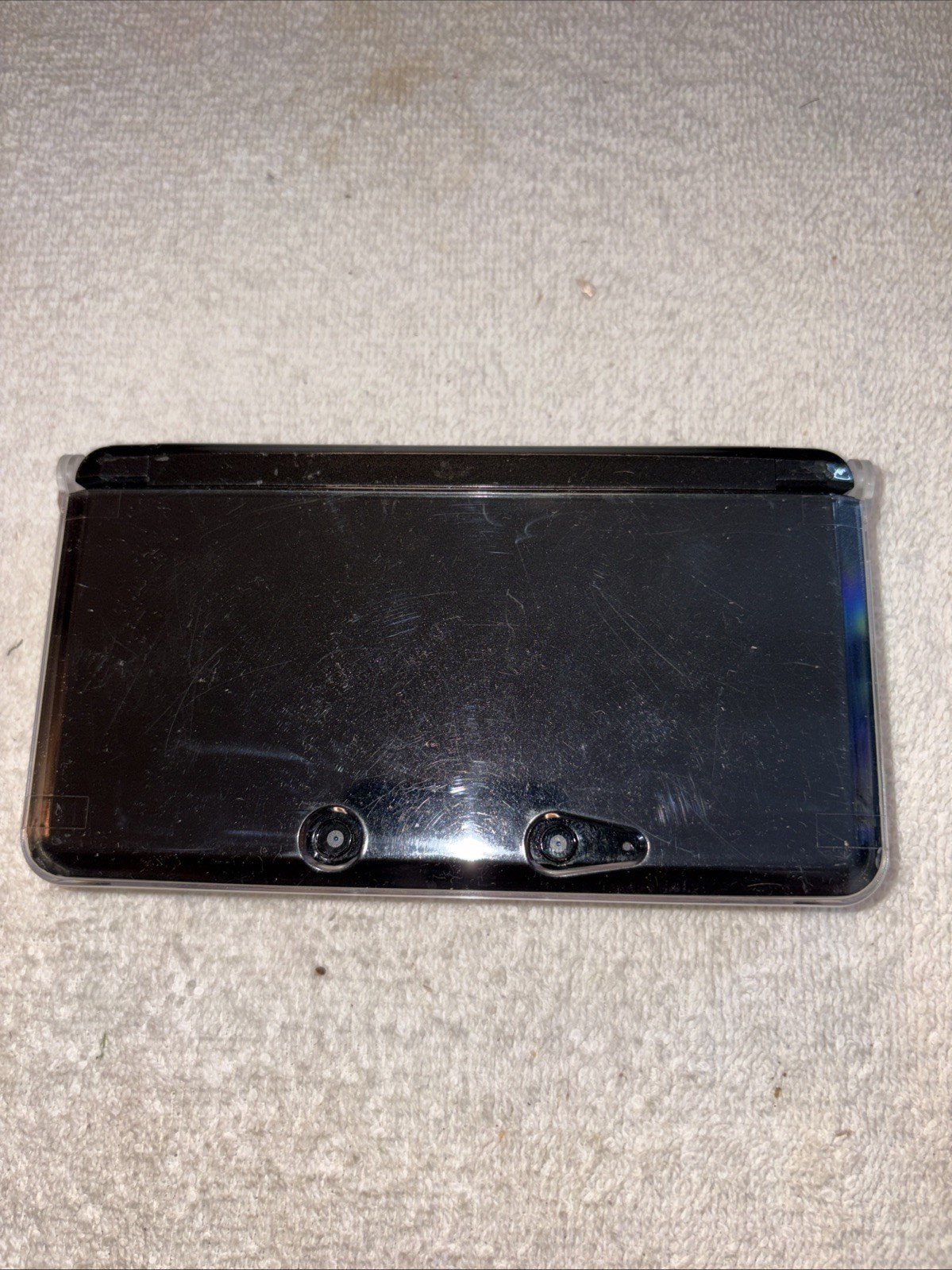 Working Used Nintendo 3DS Black Handheld System w/Charger&Case