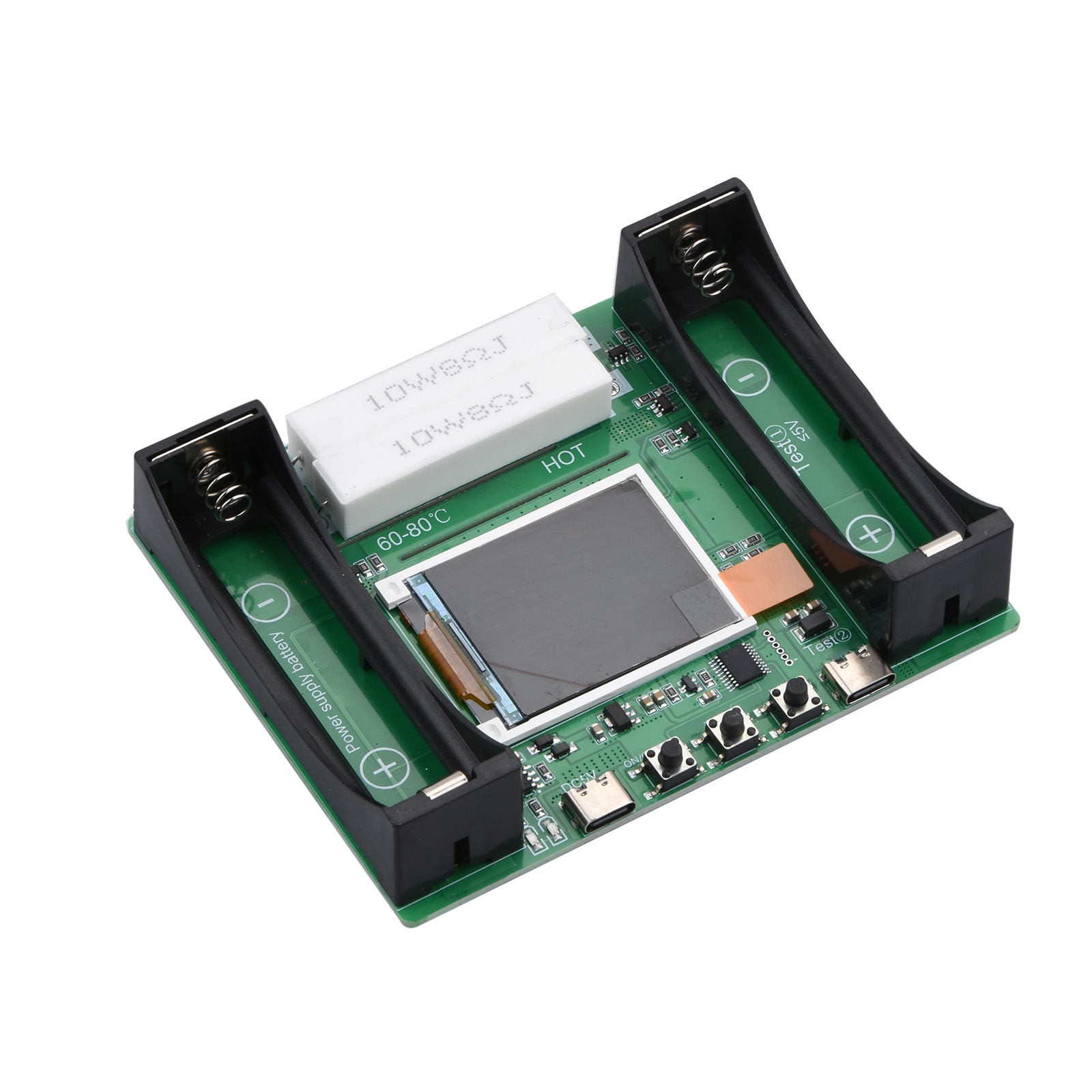 18650 Battery Capacity Tester Internal Resistance Detector Type-C Interface