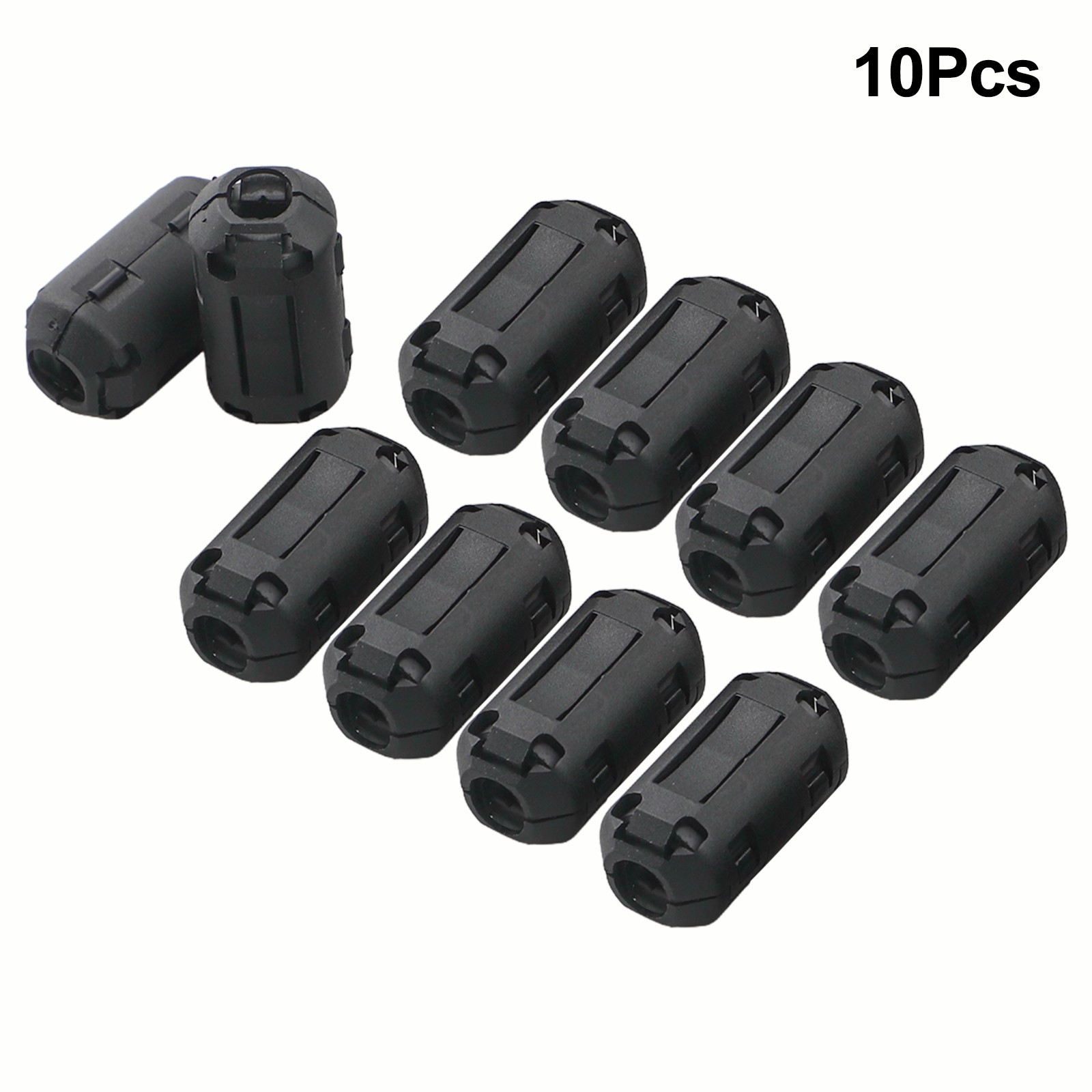 Ferrite Ring Core Cable Clip 7mm Inner Diameter 10 Pcs Reduce Interference