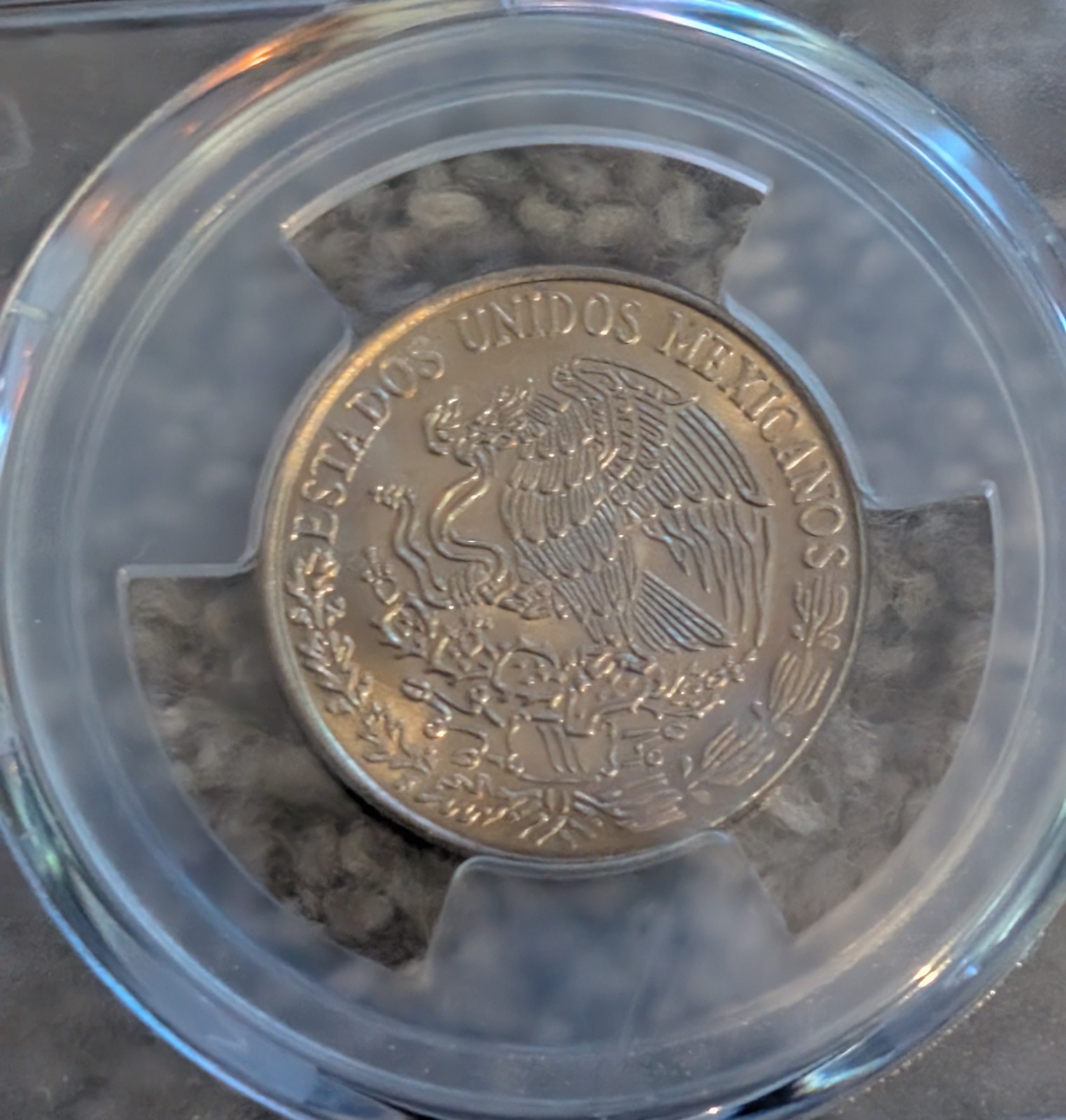 1976-Mo Mexico 50 Centavos No Dots PCGS MS66 Scarcer Subtype