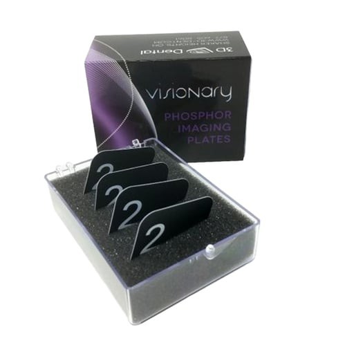 3D Dental Visionary Phosphor Plates AT Compatible Size 2 4/Pk AT-2