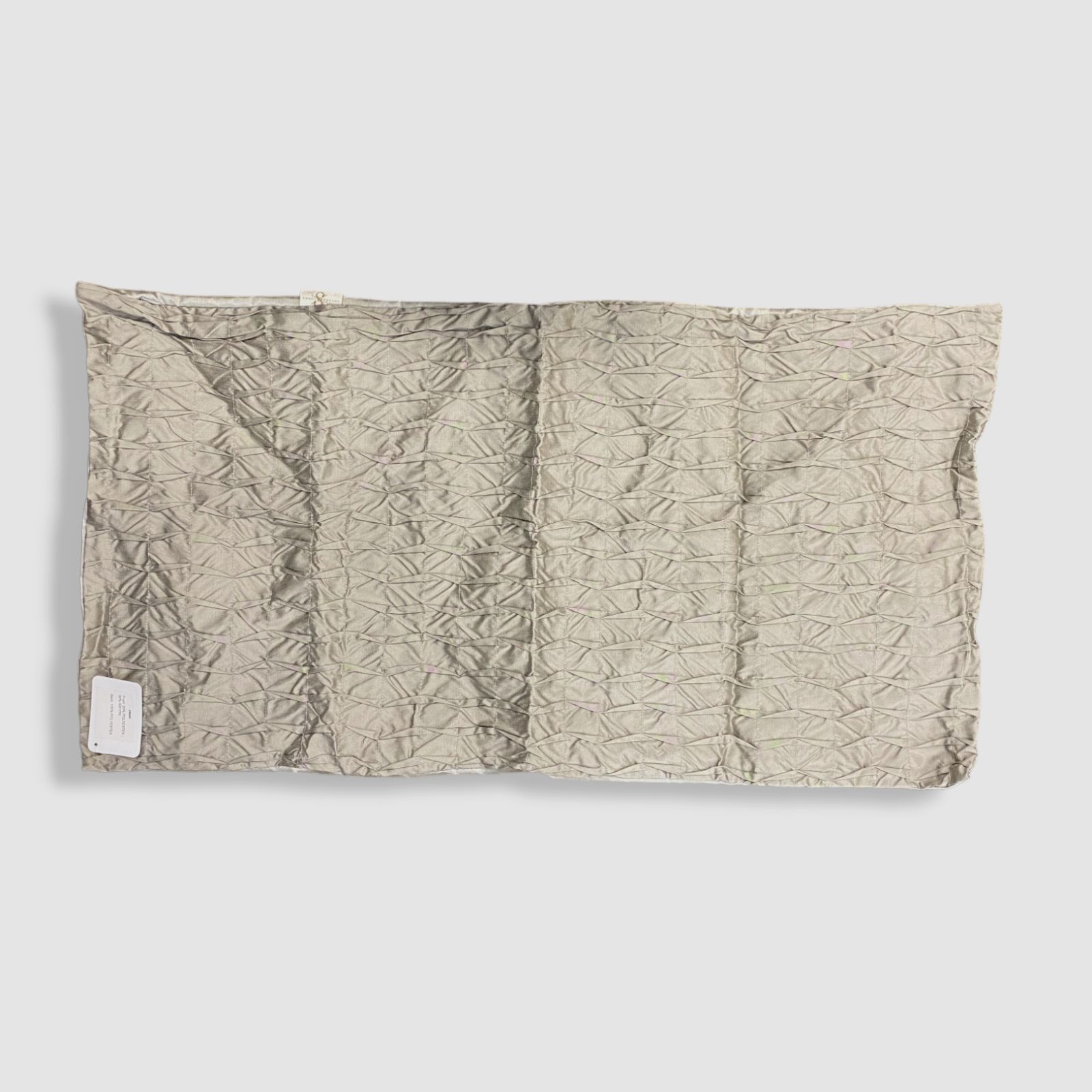 $100 Sweet Dream Gray Nickel King Pleat-Textured Sham Cover 19 x 35"