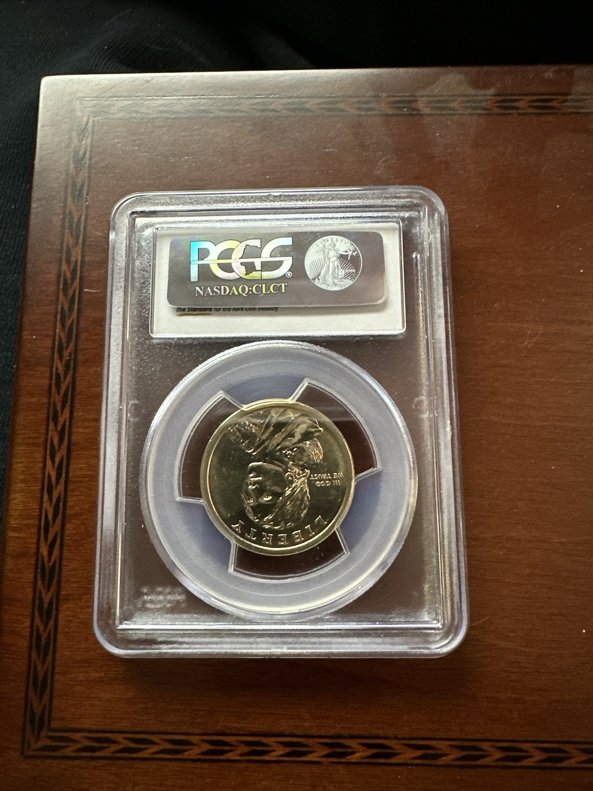 2010 NATIVE AMERICAN DOLLAR MISSING EDGE LETTERING-PCGS MS65