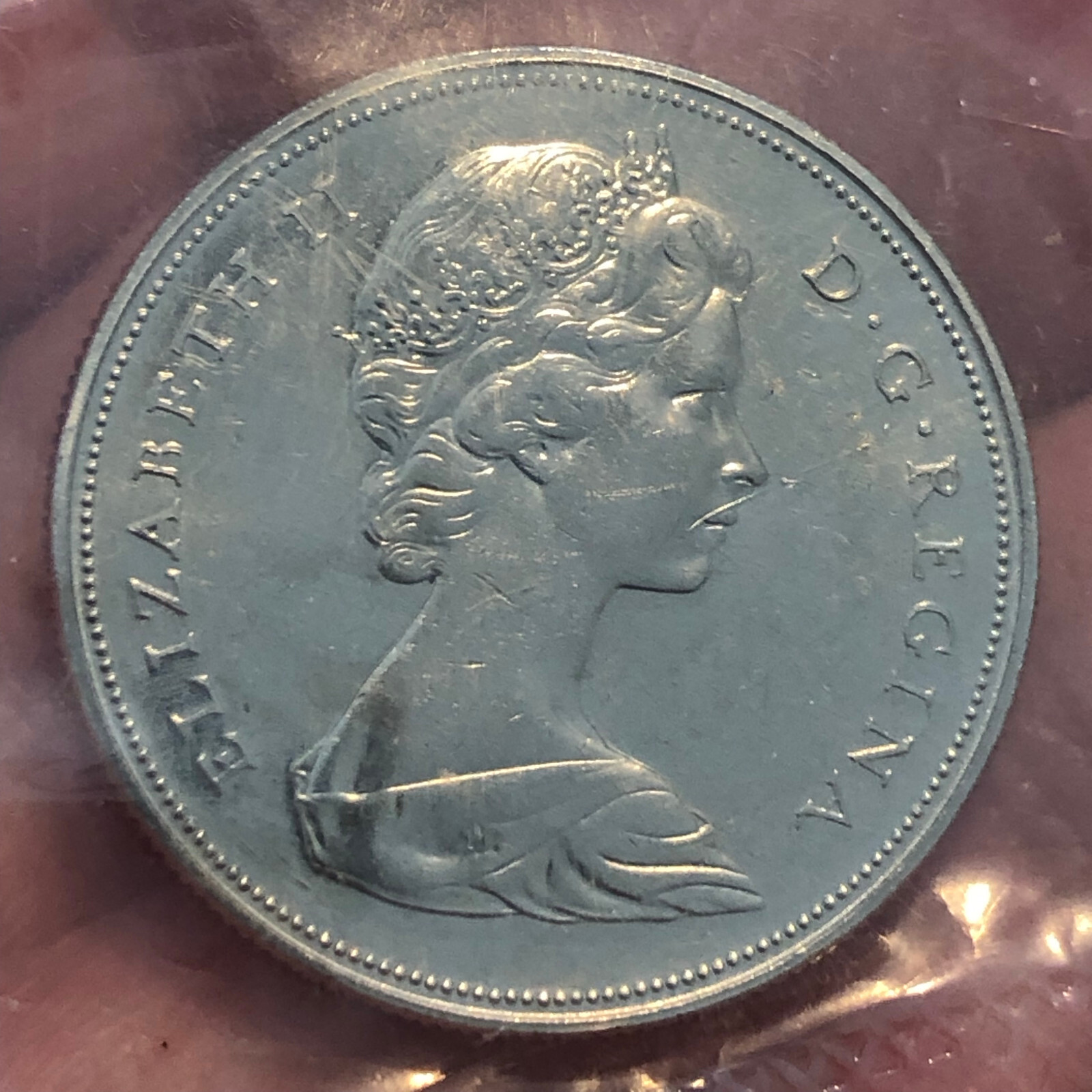 1969 Canada Dollar Nickel Proof-like Coin in original pkg - MS (Mint State UNC)