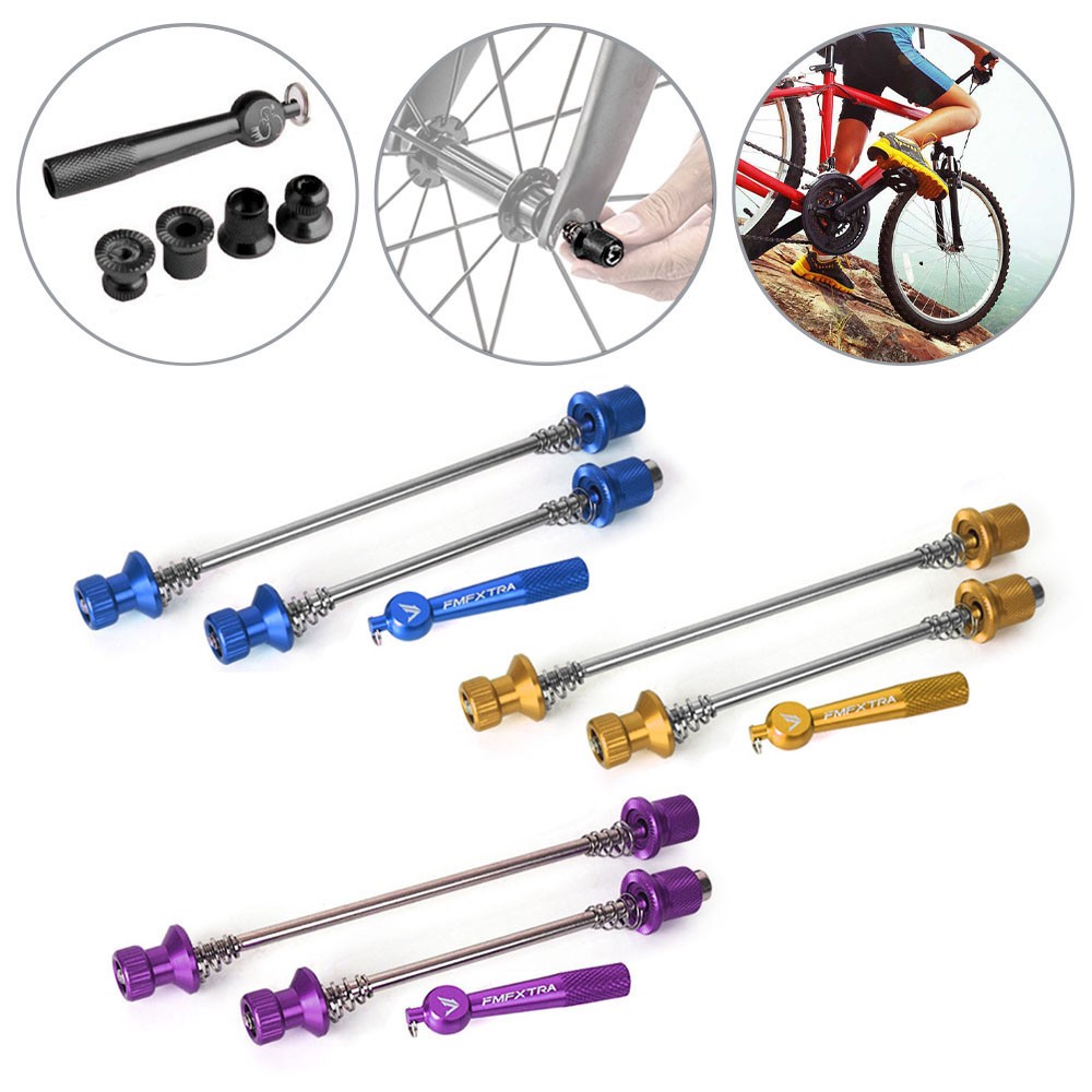 Quick Release Skewers Bike Front Rear Lever Aluminum Alloy Bike Wheels Locking a