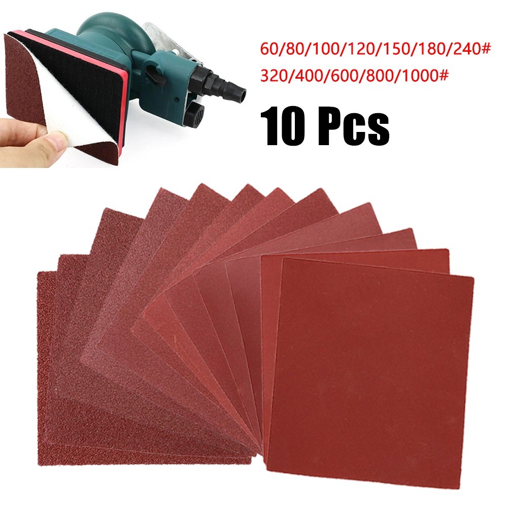 Sanding Paper Flocking Sand Paper Grinding Polisher 110*100mm 60-1000Grit