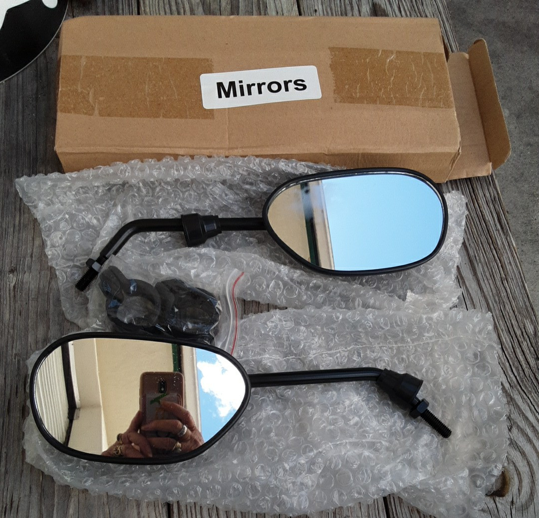 Rear View Mirror Pair For Most Mobility Scooters  OPEN BOX