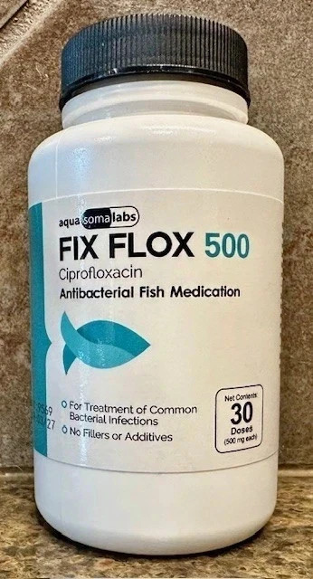 Fish Flox Aquarium Water Treatment 500mg x 60 count