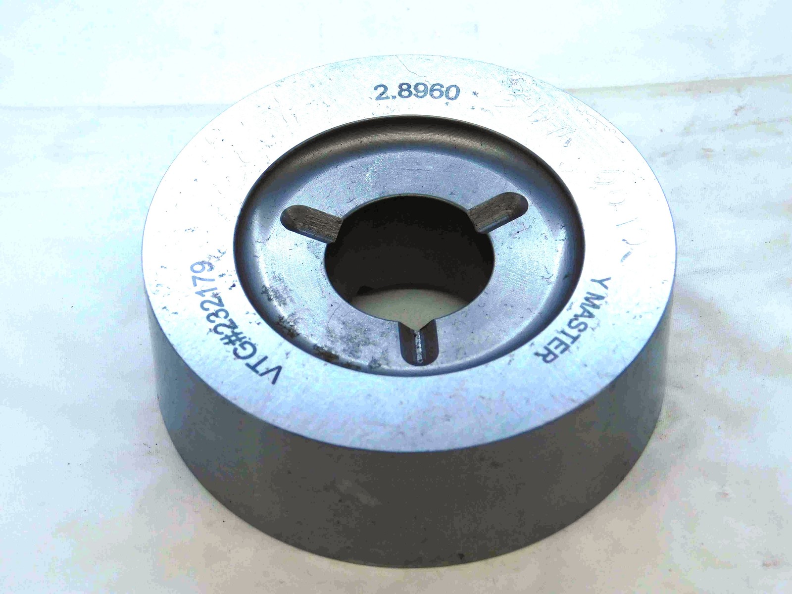 2.8960 CLASS Y PIN PLUG GAGE 2.9063 -.0103 UNDERSIZE 2 29/32 73.558 mm 2.896