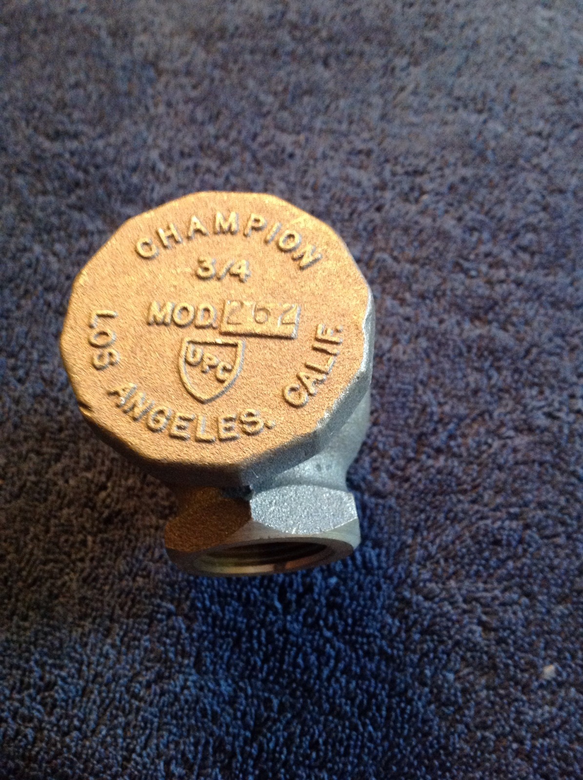 Vacuum Breaker 3/4" BRASS Champion Vacuum Breaker Model 262