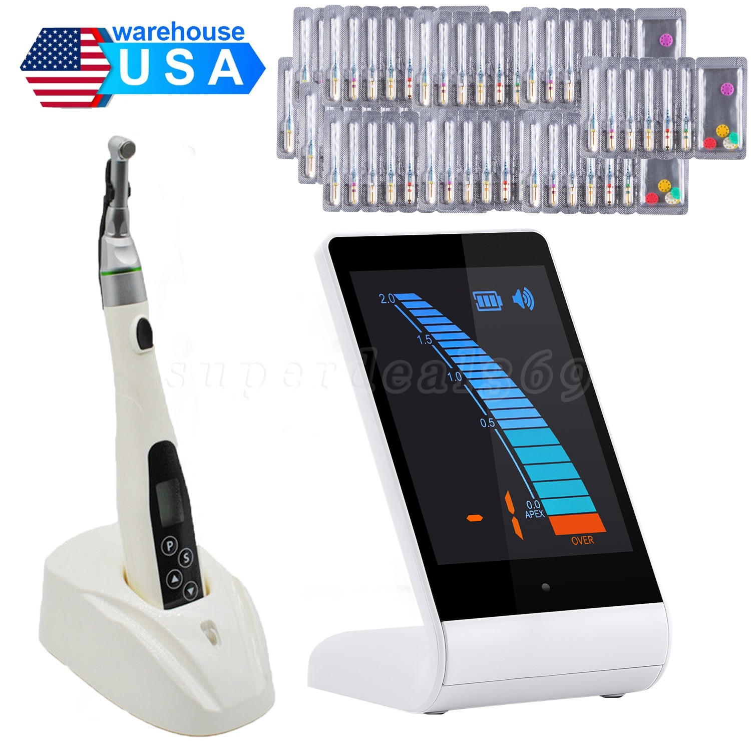 Dental Wireless 16:1 Mini Endo Motor LED Handpiece / Root Canal Apex Locator ne